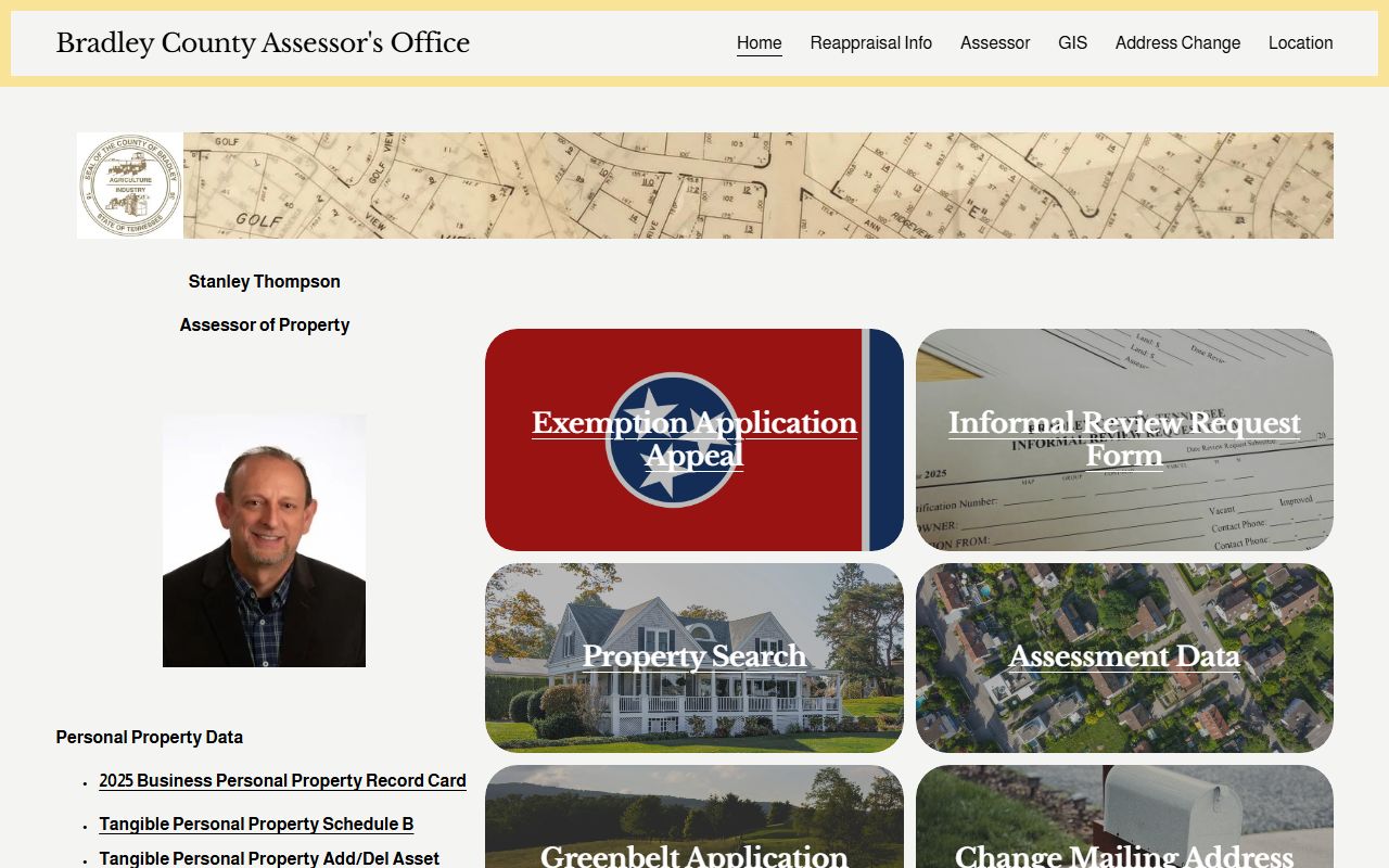 Cleveland property records Bradley County assessor support