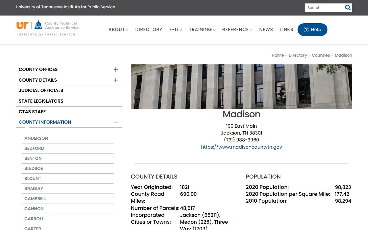 Jackson property records Madison County parcel and office support