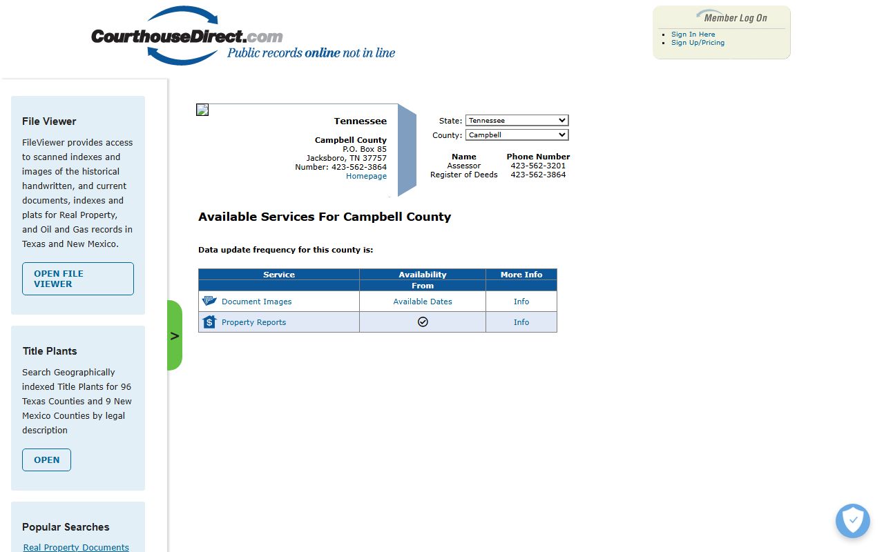 Campbell County property records historical and parcel search