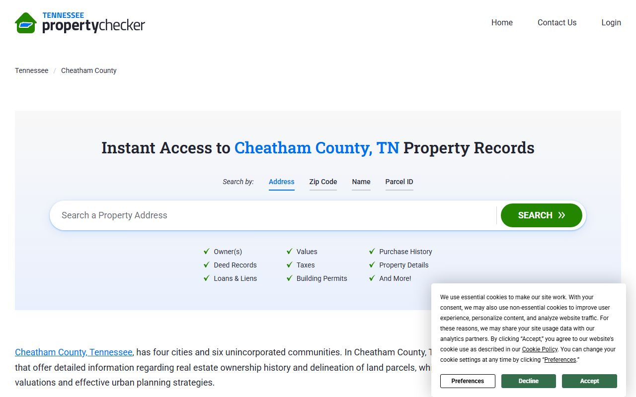 Cheatham County property records portal