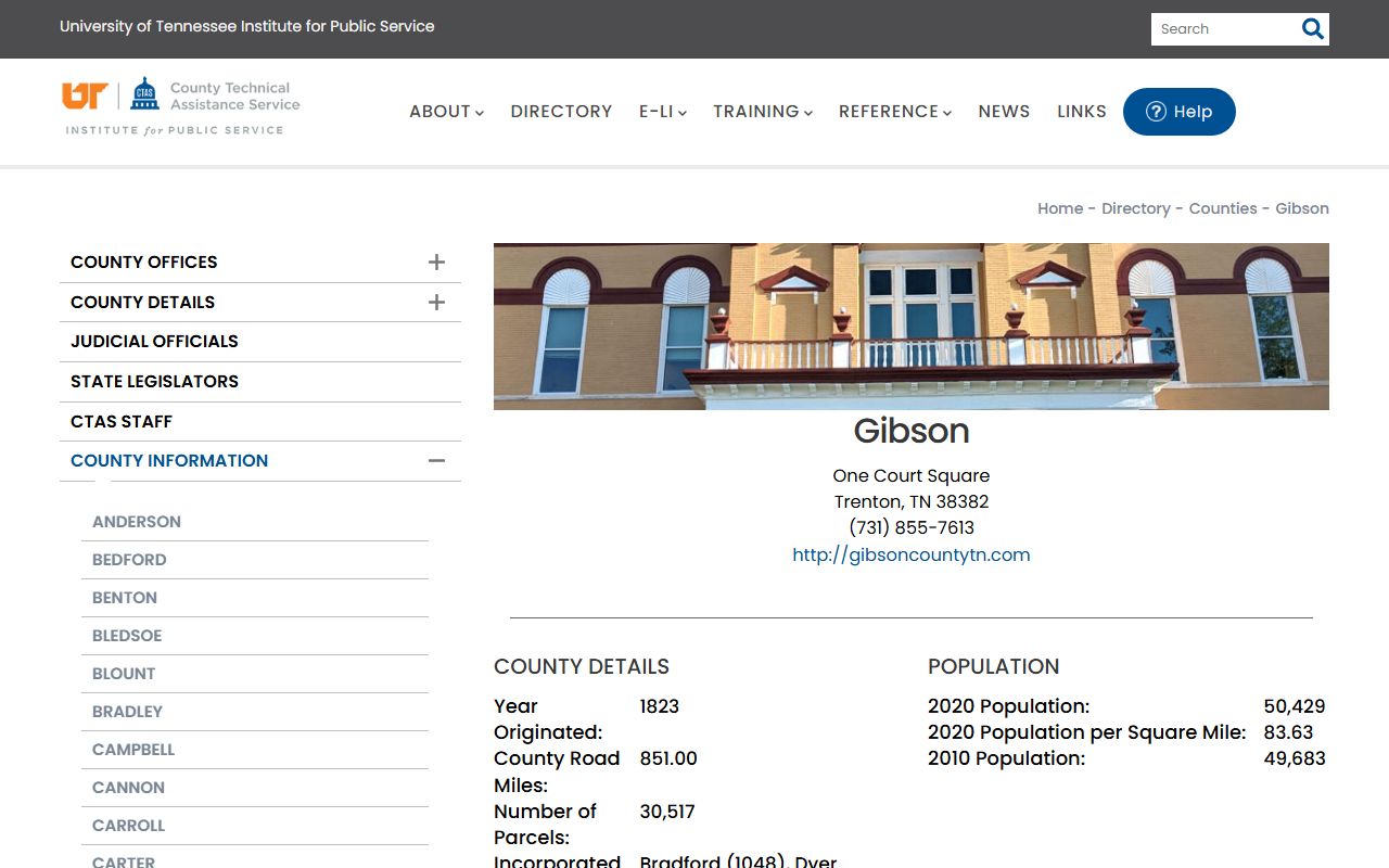 Gibson County property records county information and office support
