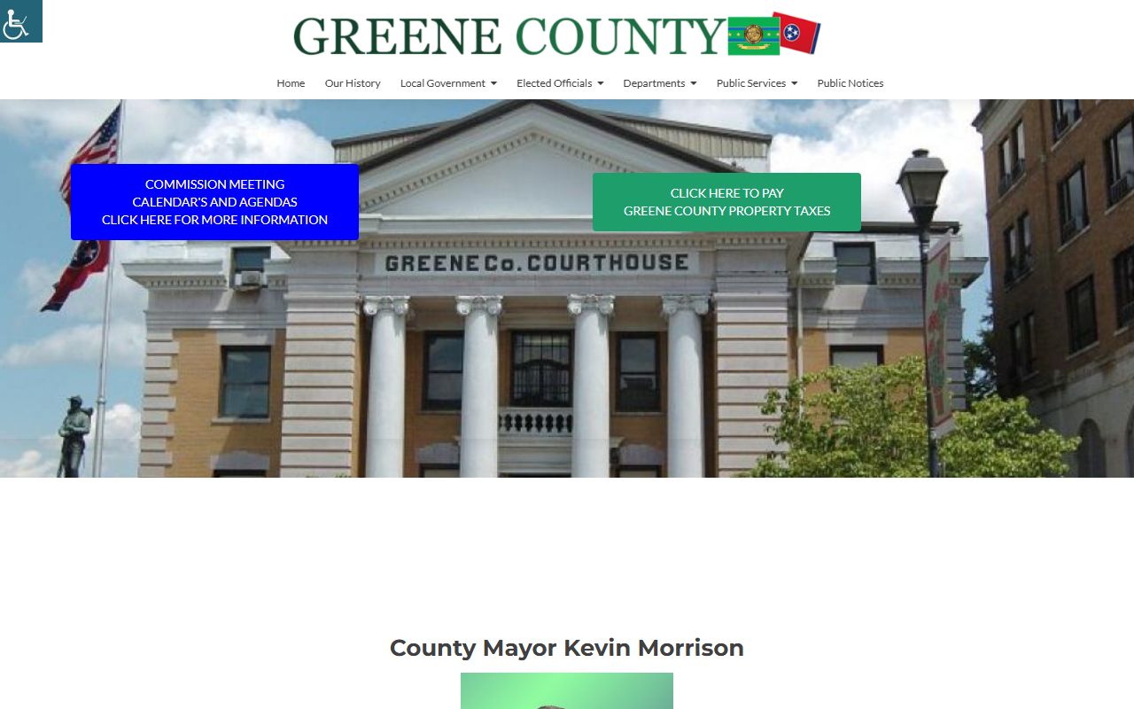 Greene County property records county government portal in Greeneville Tennessee