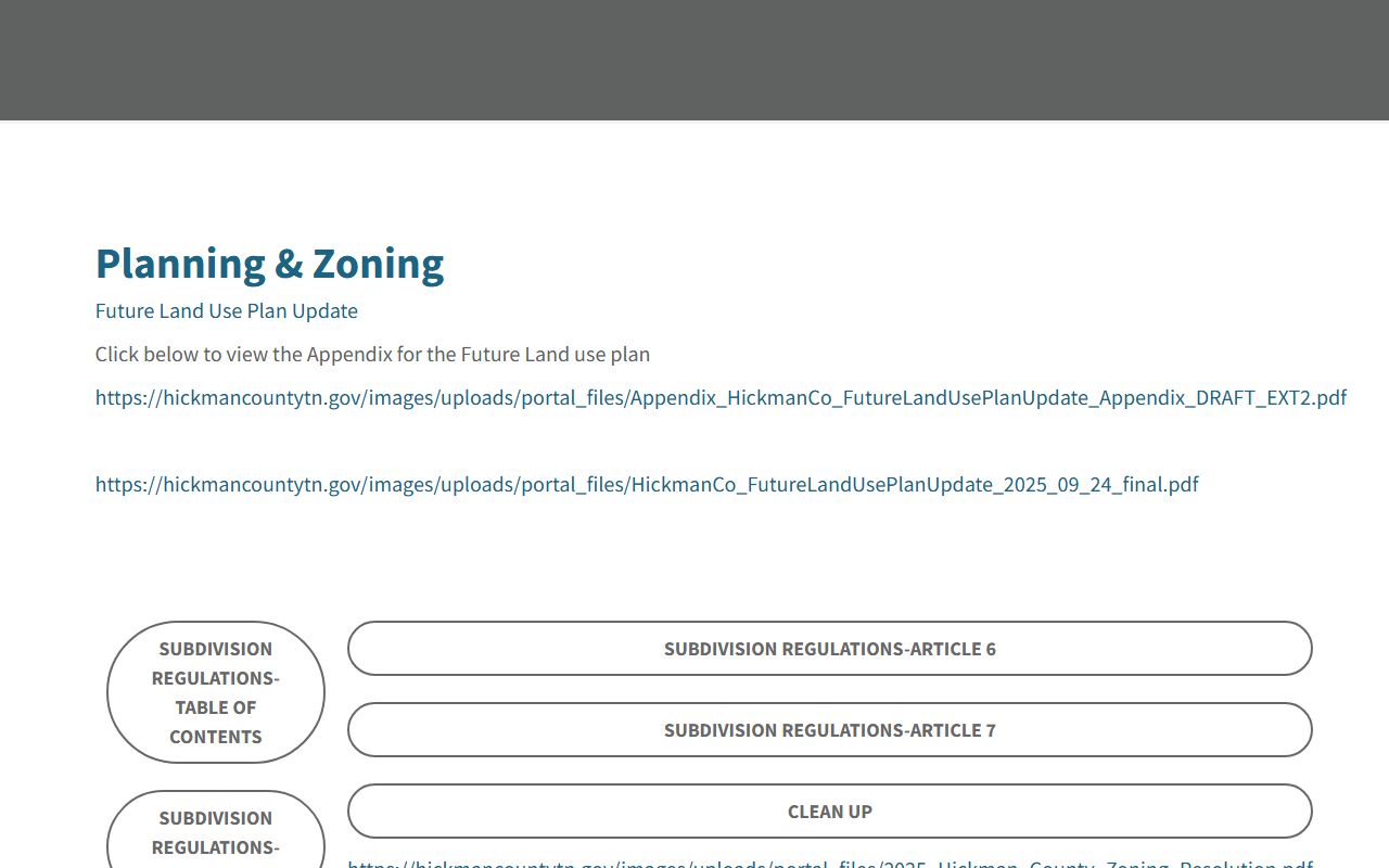 Hickman County property records county administrative offices and assessor page