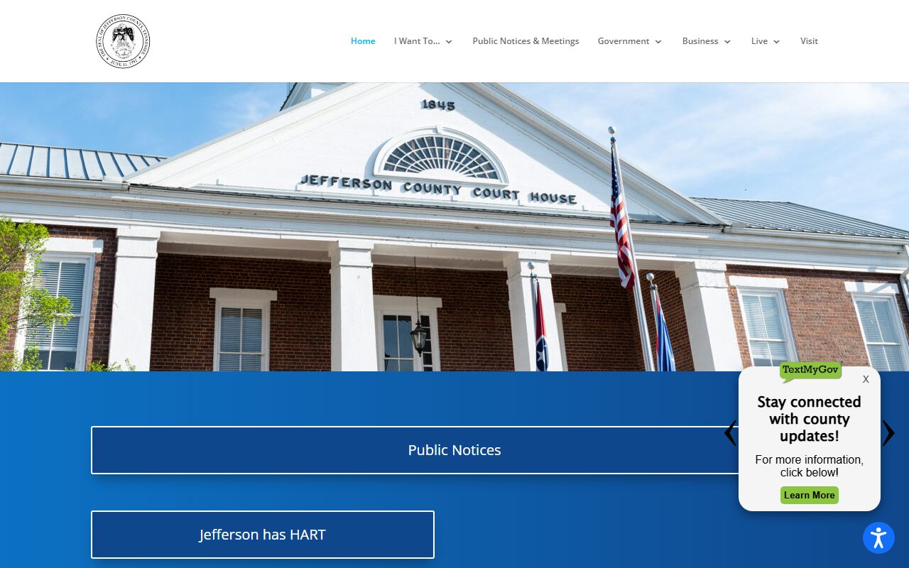 Jefferson County property records county government in Dandridge