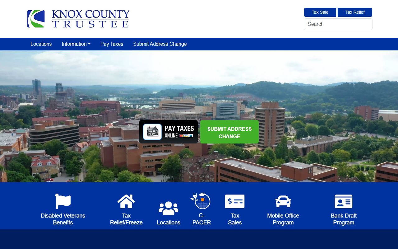 Knox County property records trustee tax portal