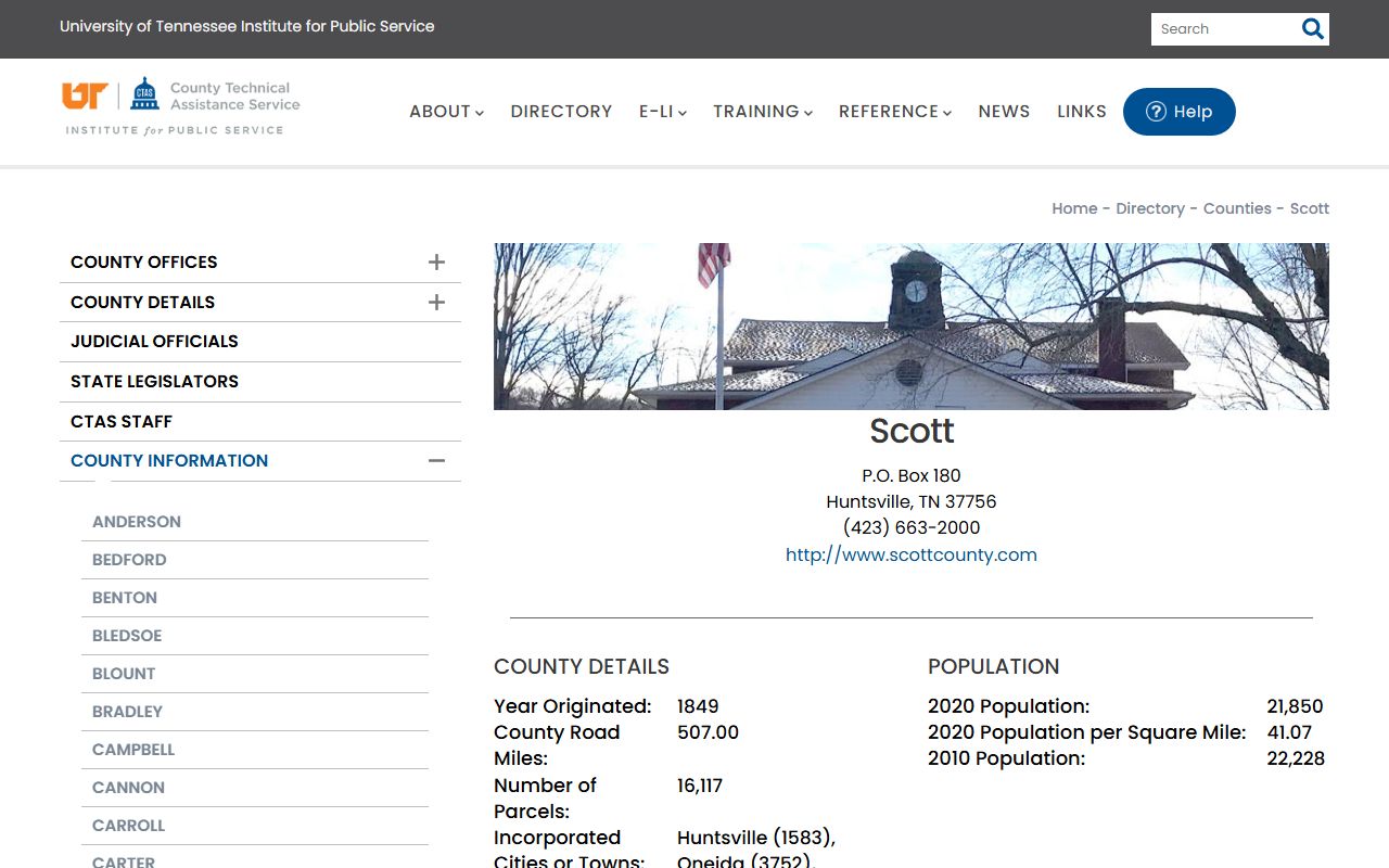 Scott County property records county information graphic