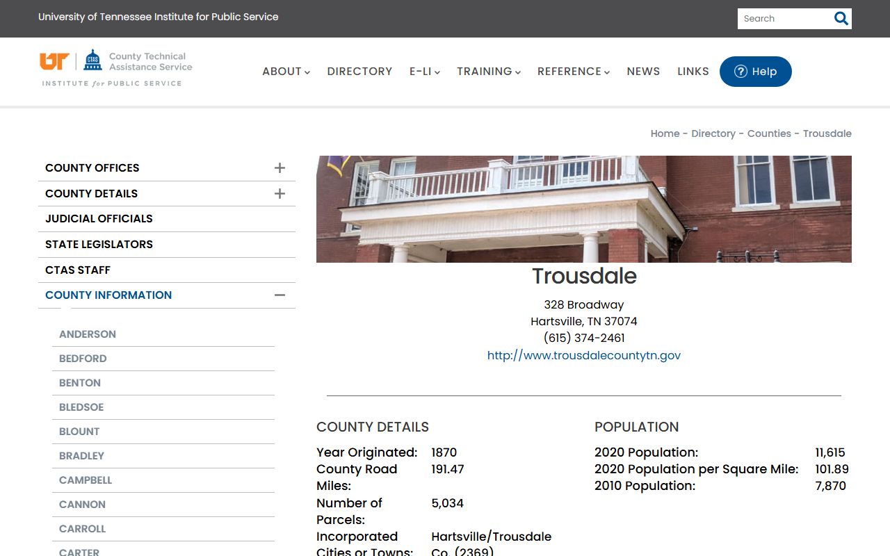 Trousdale County property records guidance for Hartsville