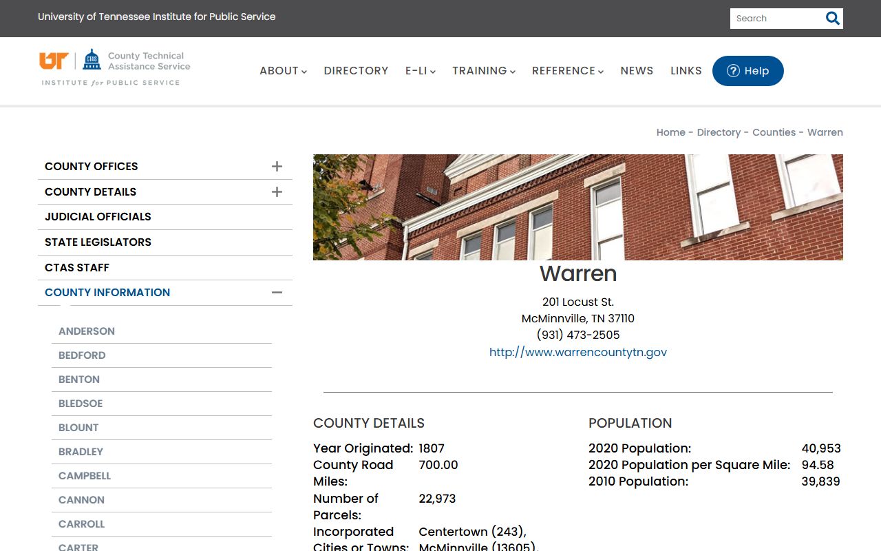Warren County property records guidance for McMinnville