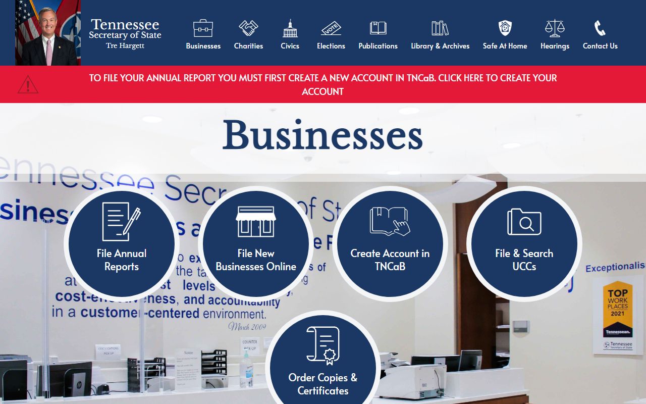 Tennessee Property Records related business entity search