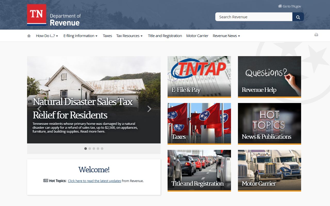 Tennessee Property Records tax and deed recording information